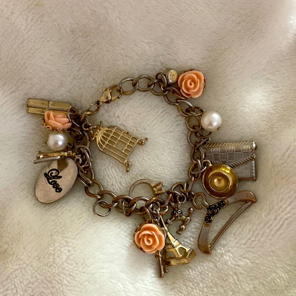 Parisian fashion charm bracelet